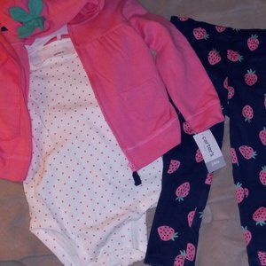 Strawberries 3 piece set
